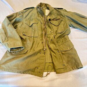 Vtg US Army M65 Field Jacket 80s Medium OG‎ 107 Reg Cold Weather Coat Winfield